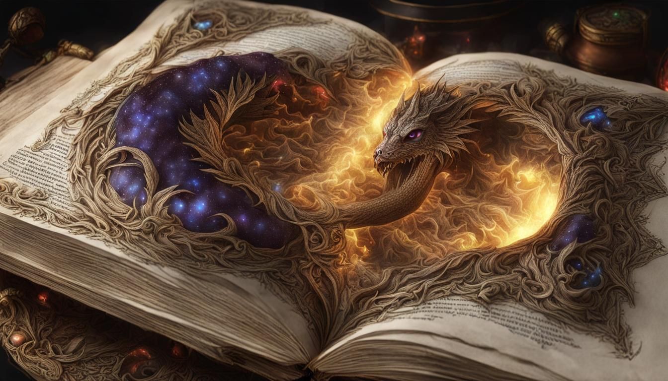 Magical Grimoires Illustrate Mythological Bestiary