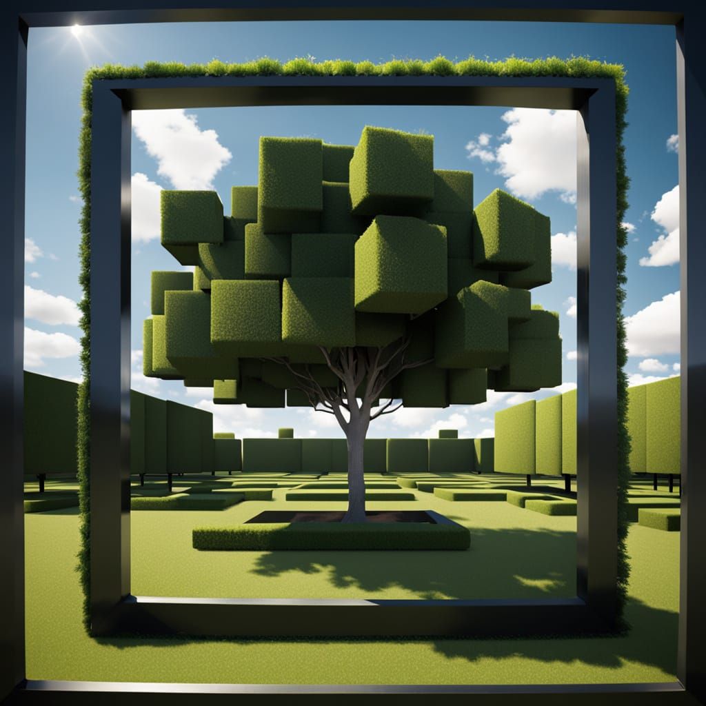 Infinite Square Landscape in a World of Geometric Harmony