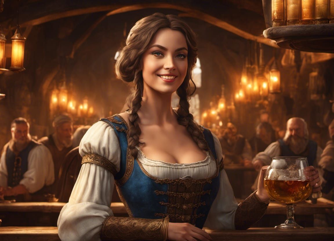 Medieval barmaid
