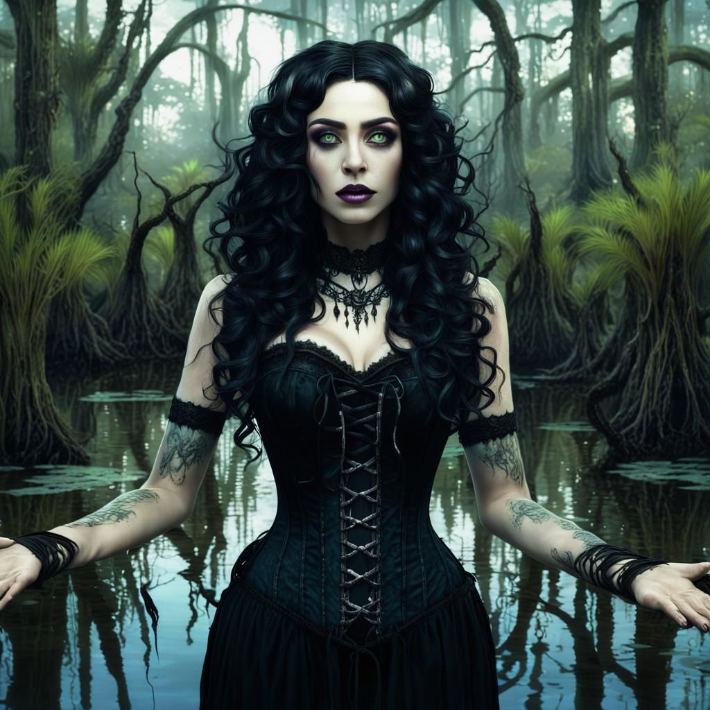 Cajun Bayou Witch Summons Ghosts in Louisiana Swamp