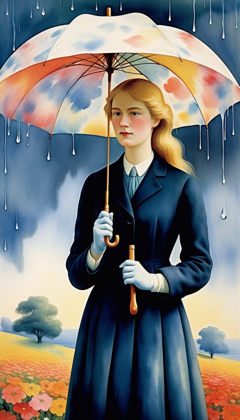 Umbrellas in the spring Rain!