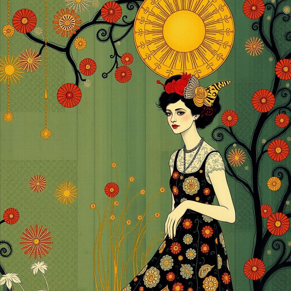 Detailed Textile Print, Inspired by Masters