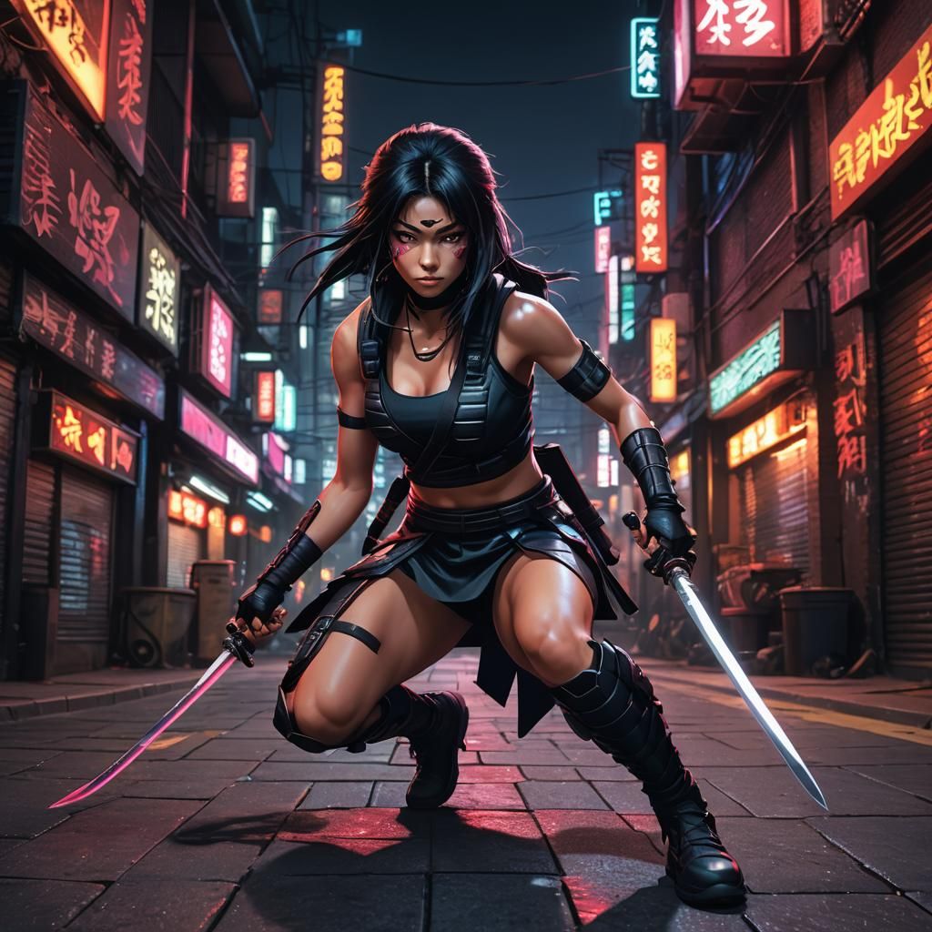 Neon Ninja: Urban Stealth in Comic Style