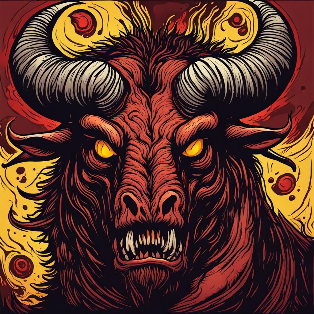 Chthonic Beast in Darkest Dungeon: Cell Shaded