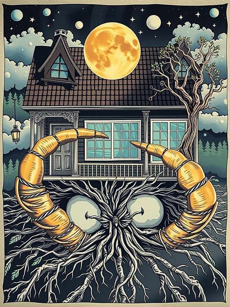 Surreal Devil's House Confronts Sin in a Shadowy Forest