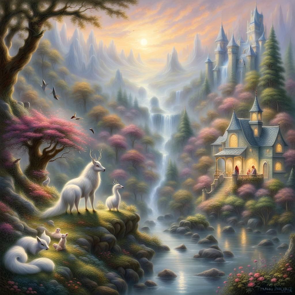 Harmonious Fantasy: Humans and Mythical Creatures