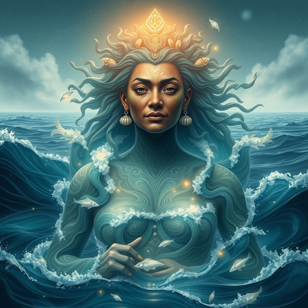 Hinemoana: Māori Sea Goddess Personified as Living Water