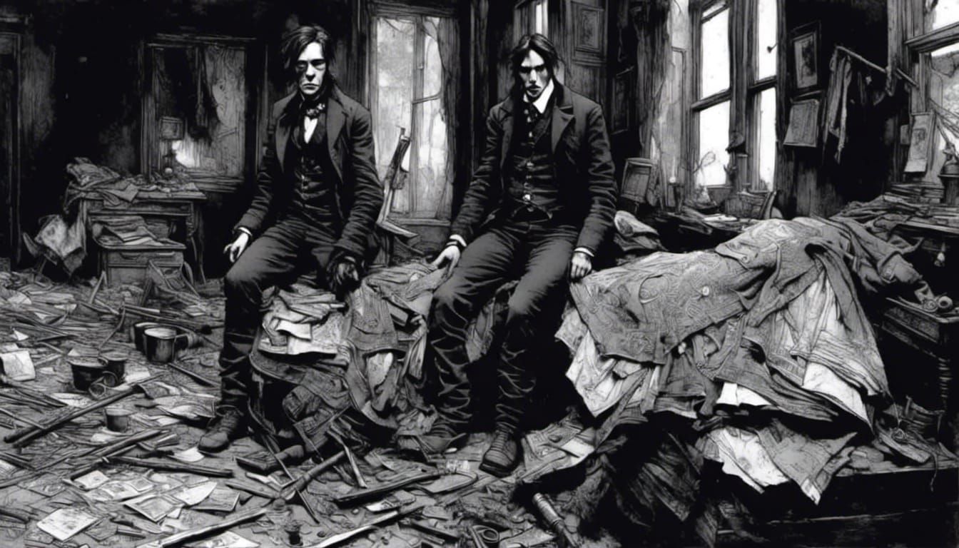 Depression Era Asylum Interior: Stark and Unsettling