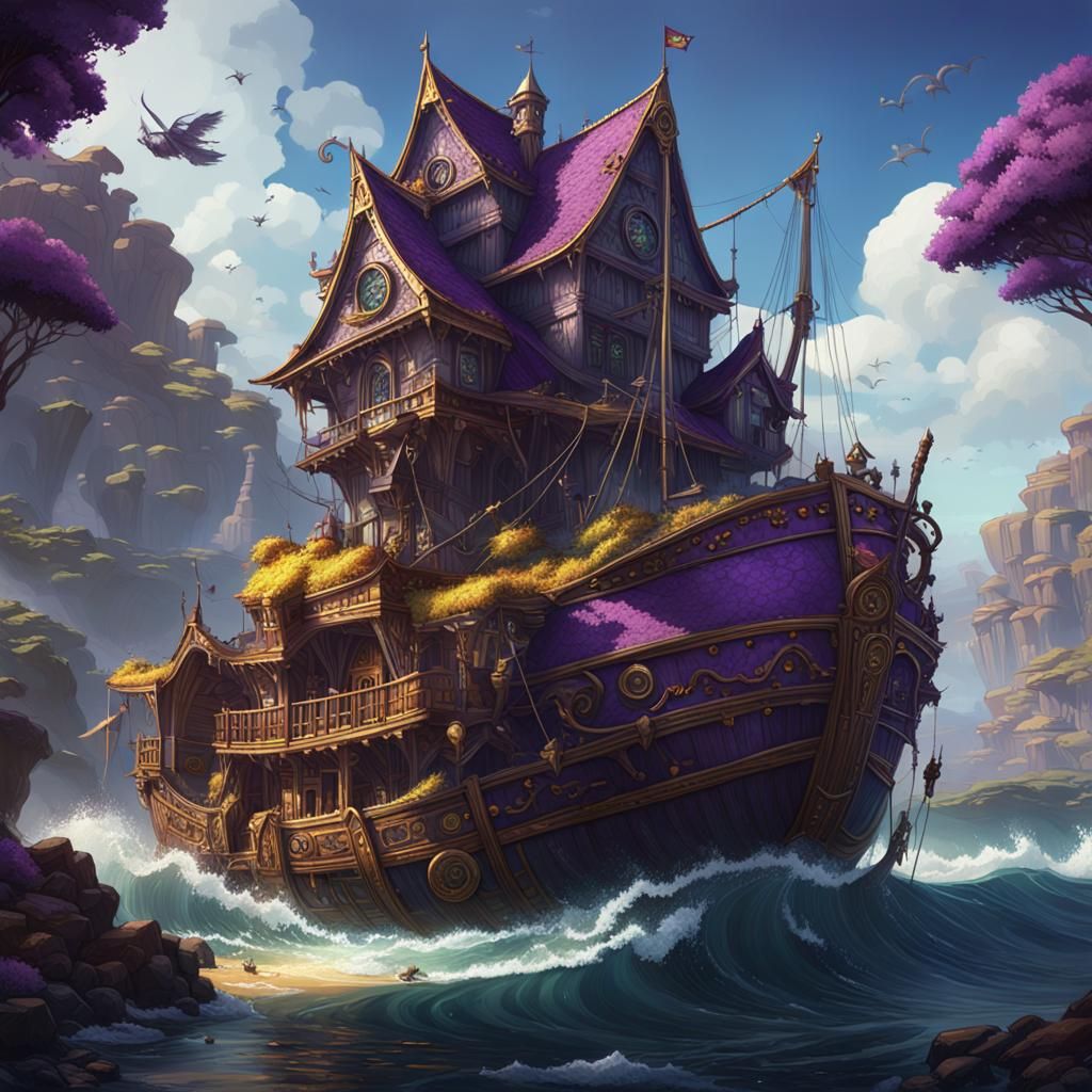 Dark Fantasy Flotsam and Jetsam in Volumetric Lighting