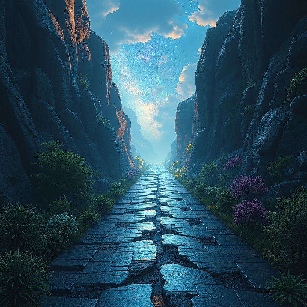 Fantastical Dreamscape: Detailed Matte Painting in Unreal En...