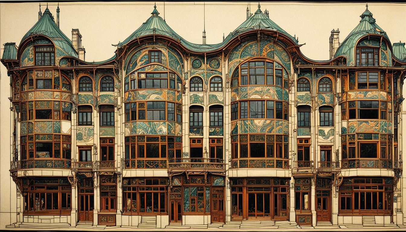 Art Nouveau Cityscape in Belle Époque Style