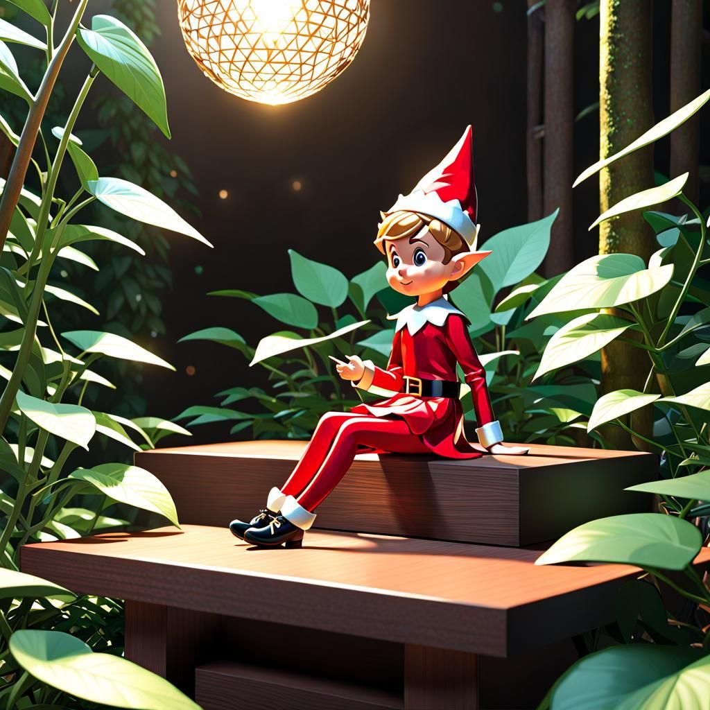 Elf on the Shelf, Manga-Inspired Illustration