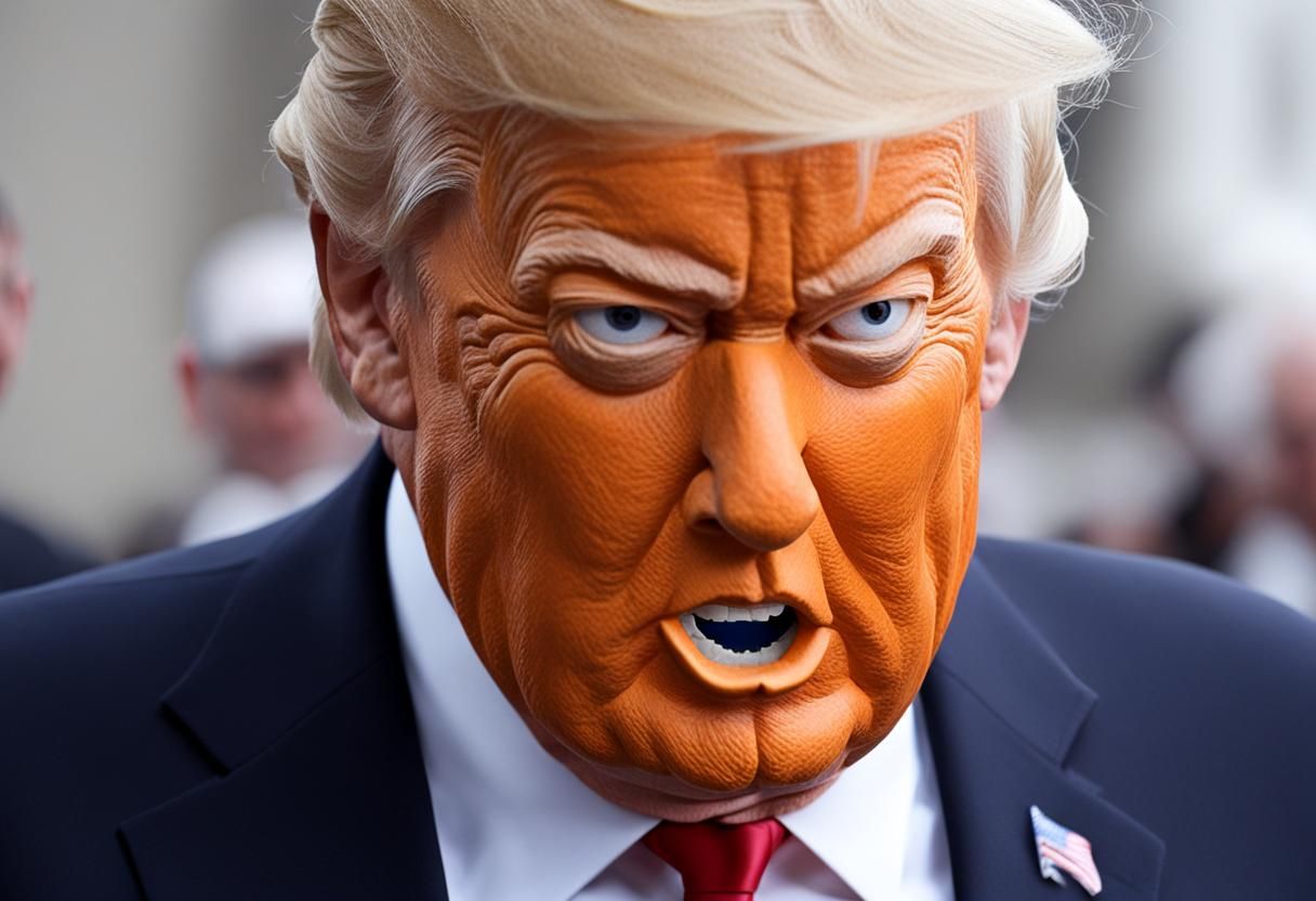 Donald Trump Jack O'Lantern AI Creation