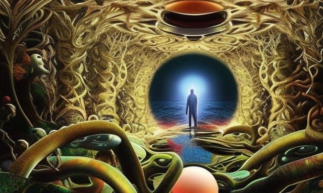 Surreal Digital Painting: Nature, Tech, and Fantasy