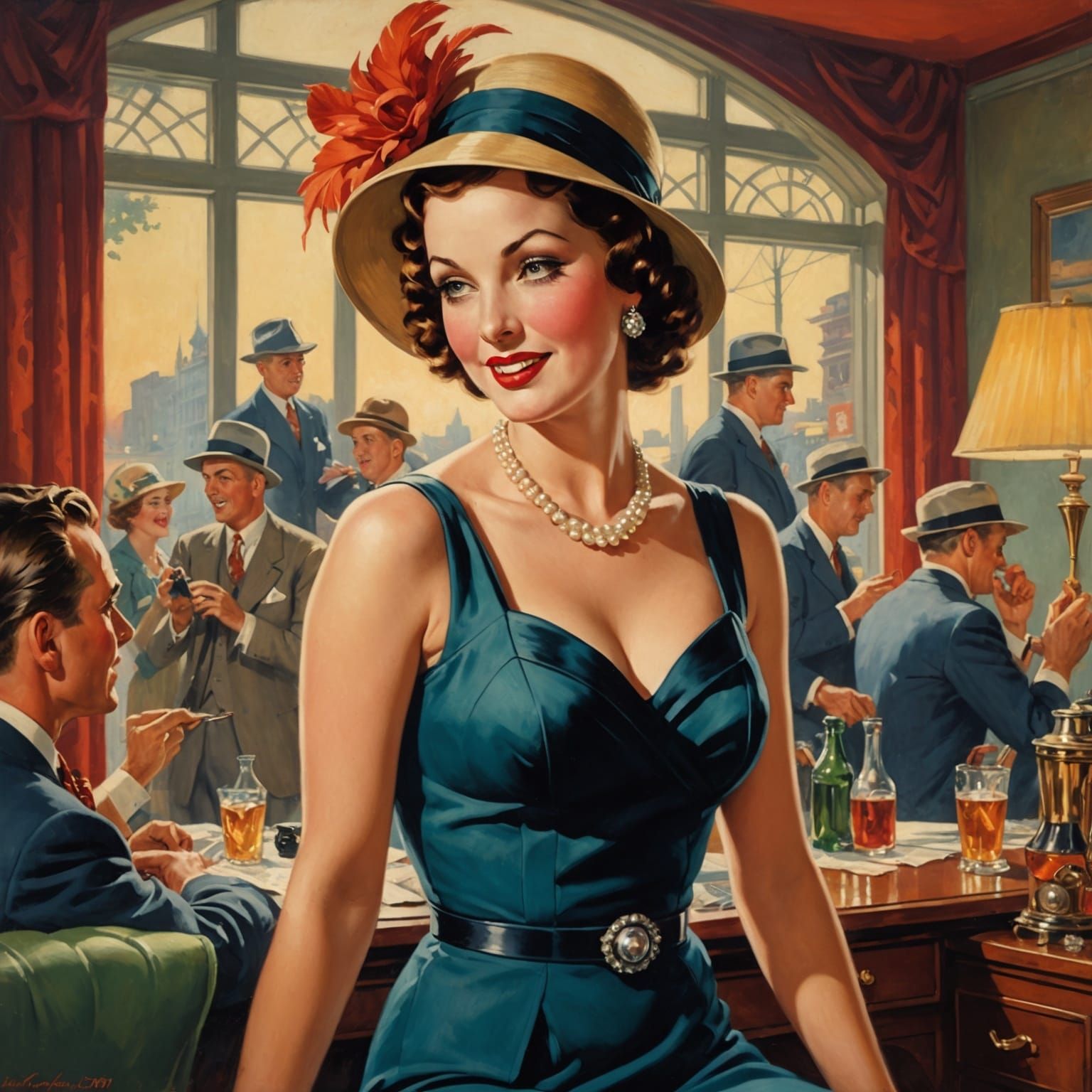 Roaring 20s Energy in Hyperrealistic Style