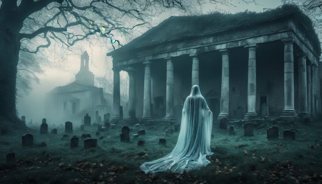 Ghost in a roman villa