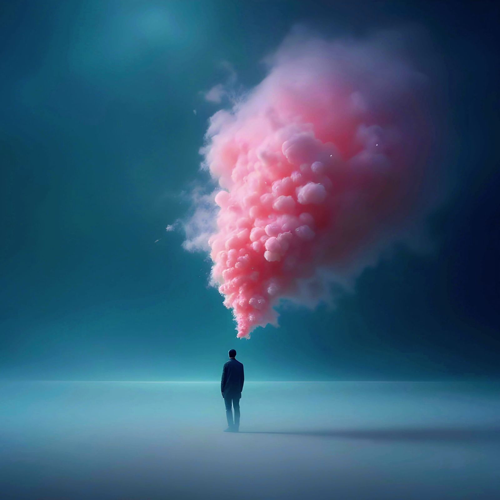 Surreal Cotton Candy Thunderstorm by Mario Nevado