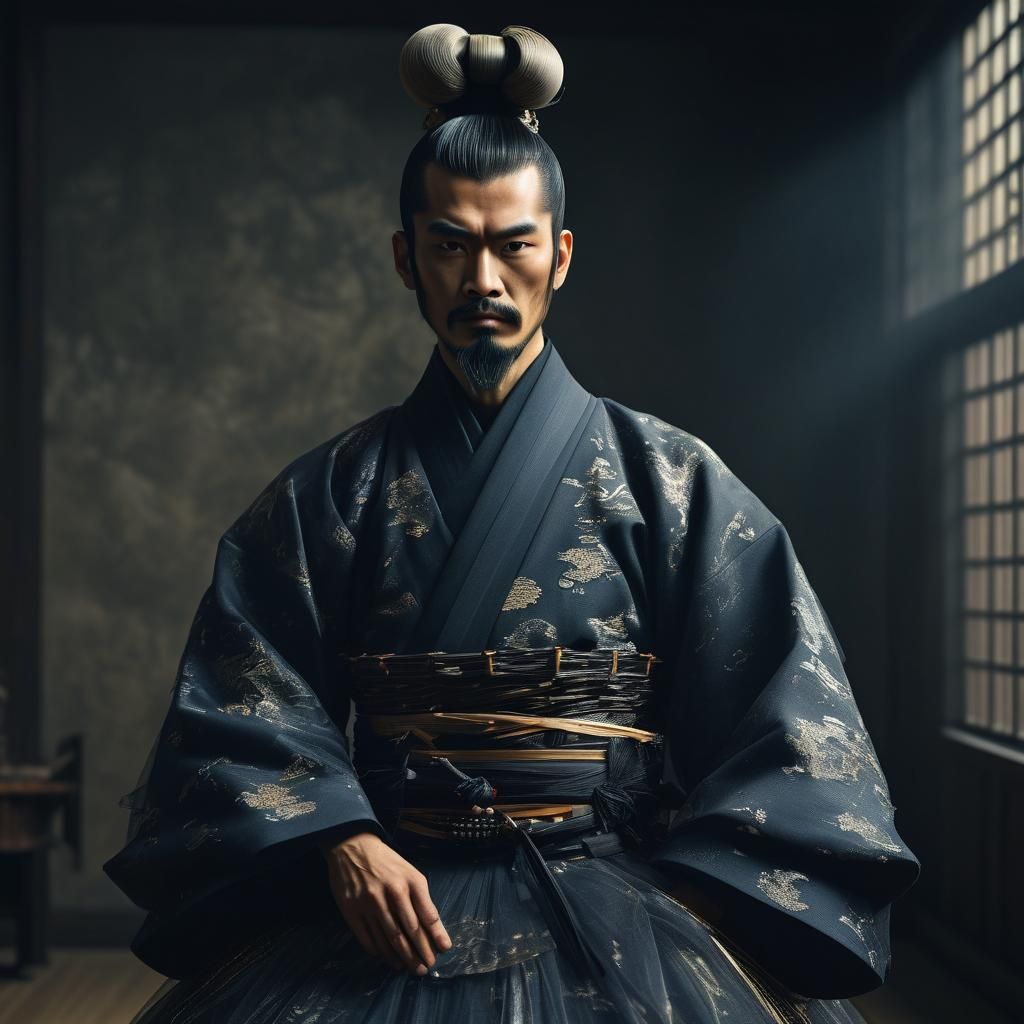 Avant-Garde Tulle Suit on Male Model