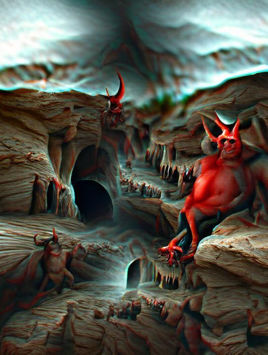 The devil in caves 8K 3D 8k resolution