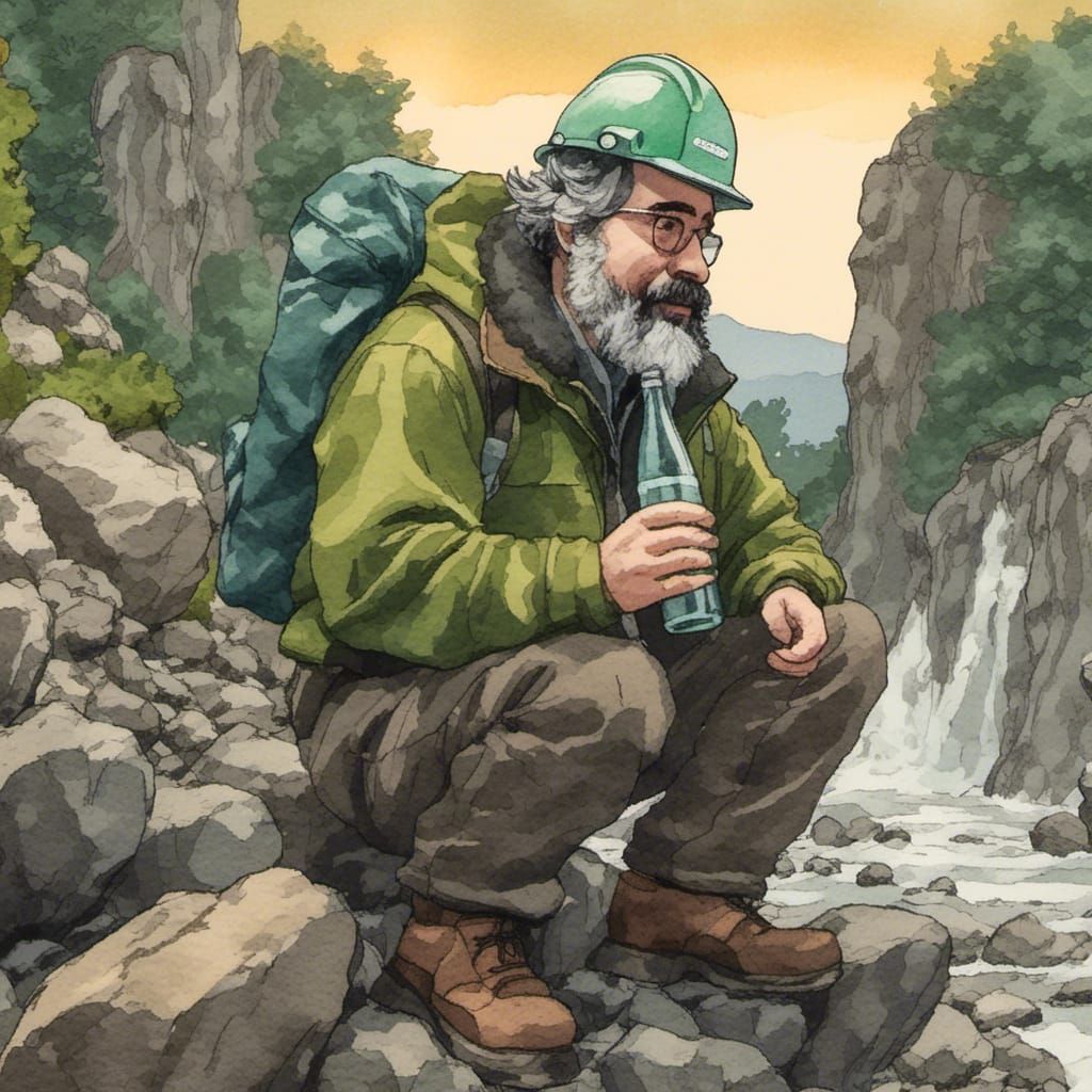 Italian Geologist Celebrates in Anime Style