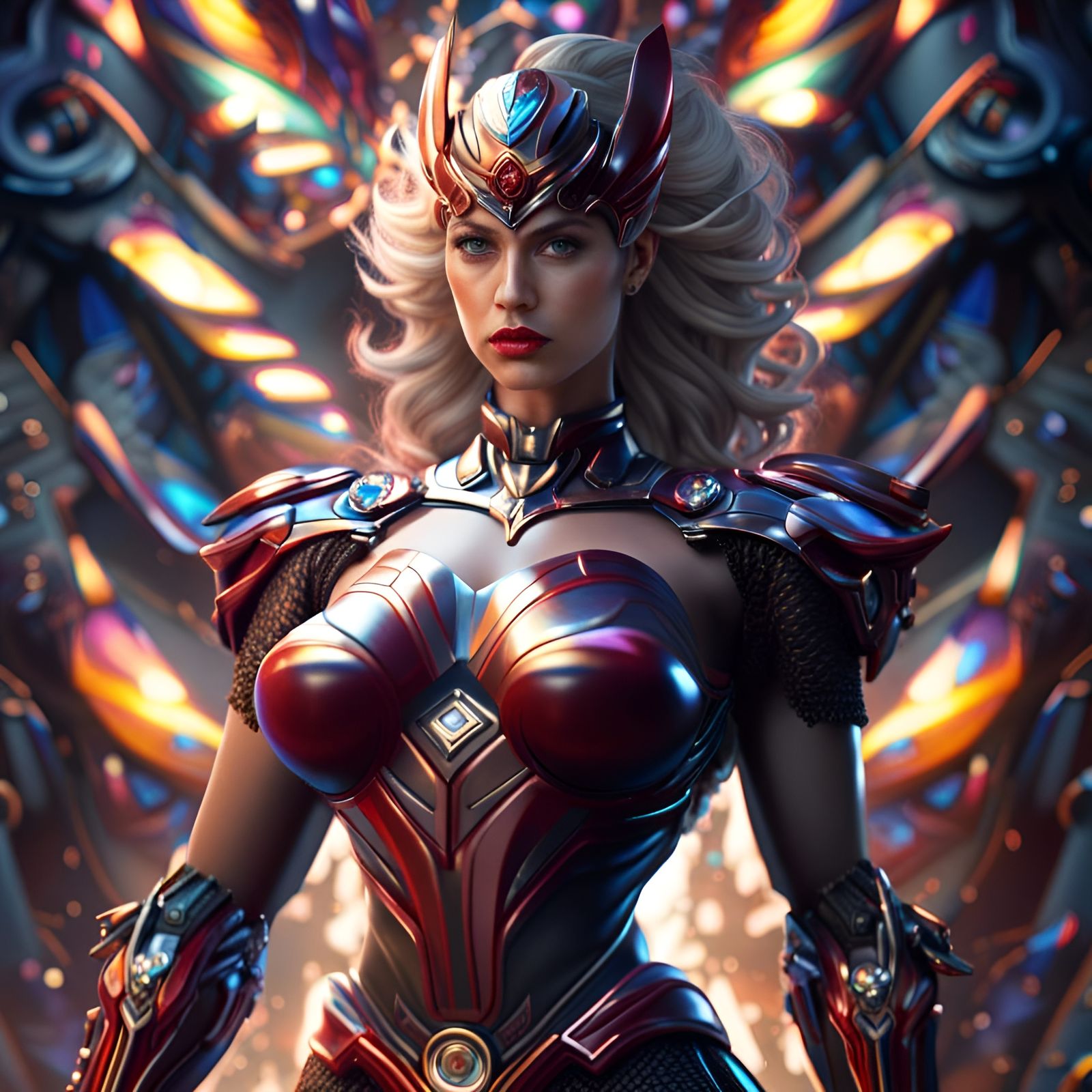 Visionary Super Woman in CGI Style