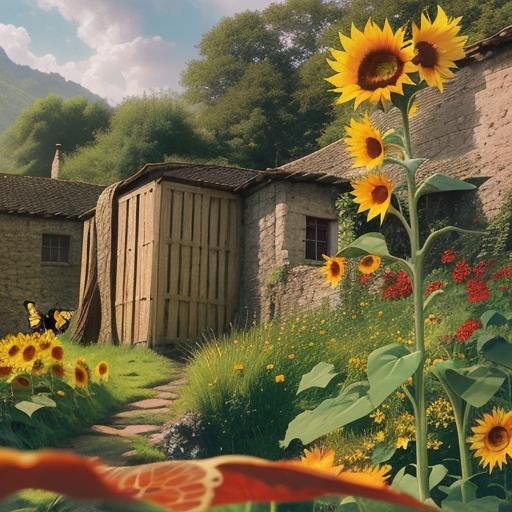 Summer Countryside Streams and Ripening Fruit