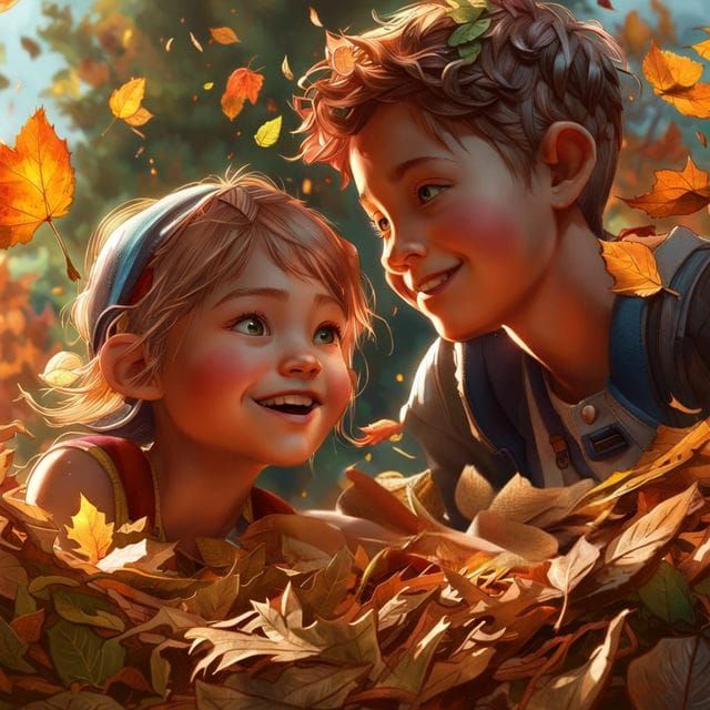 AI Generated Image of Leaves