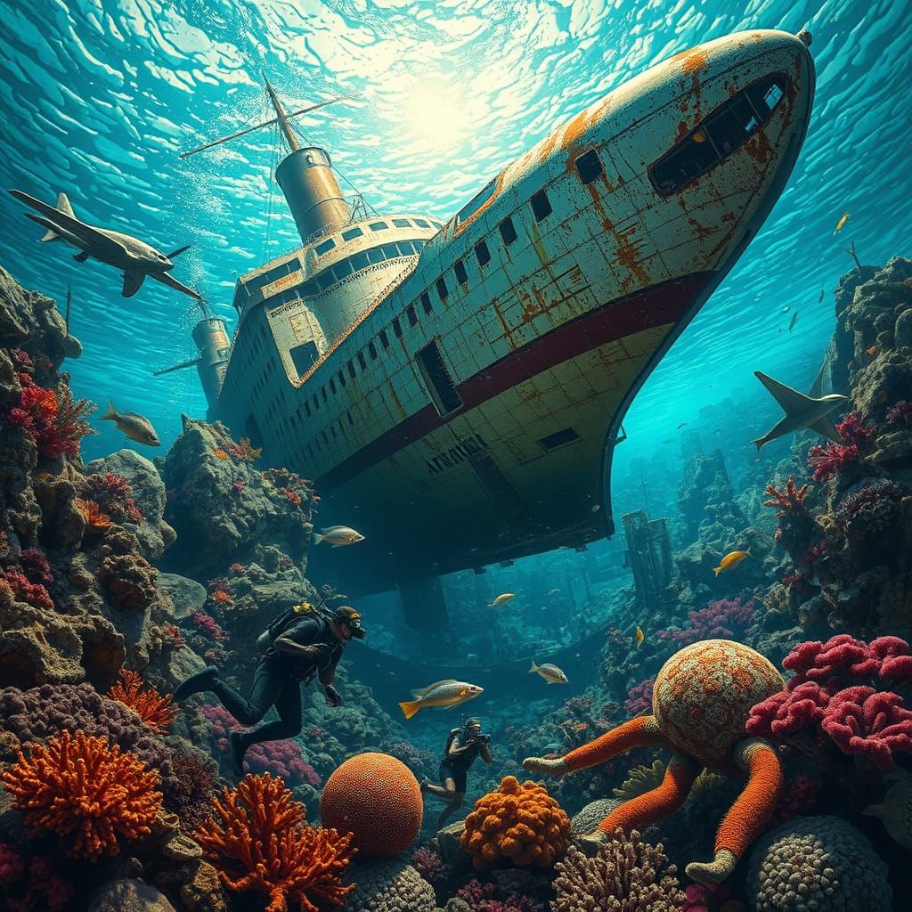 Diver Discovers Treasure Among Submerged City Ruins in Vibra...