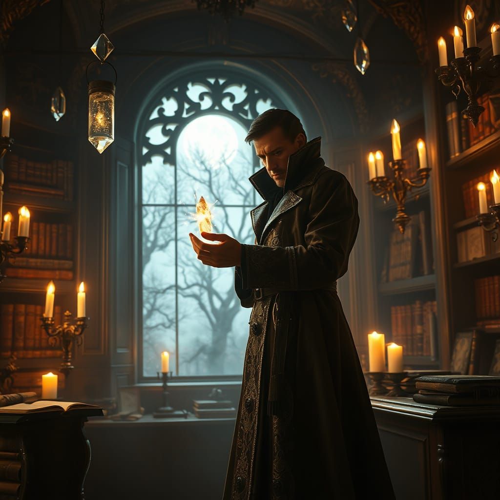 Mysterious Magician Master of Ancient Arcane Arts