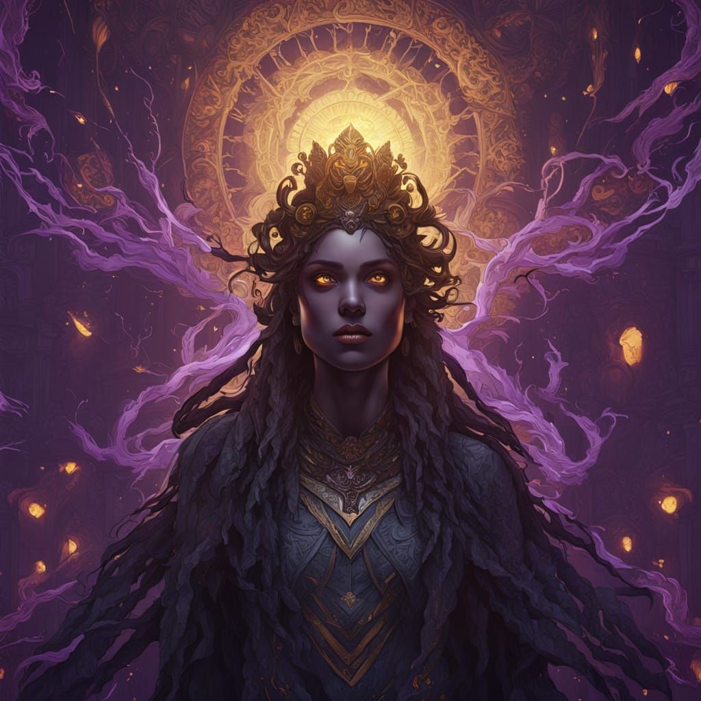 Dark Fantasy Harvest Goddess Concept Art