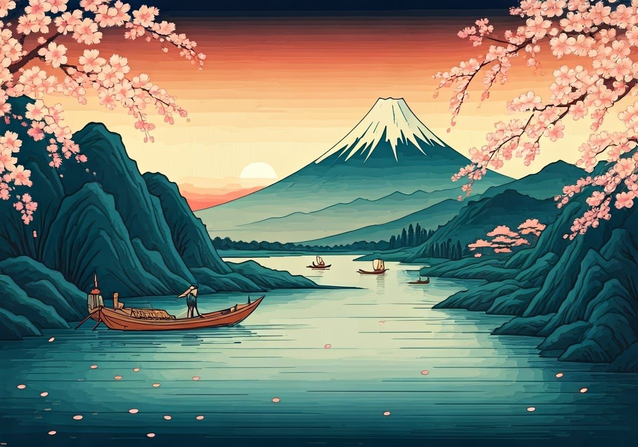 Ukiyo-e Landscape