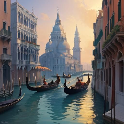 Venice with Fantasy Elements: Concept Art