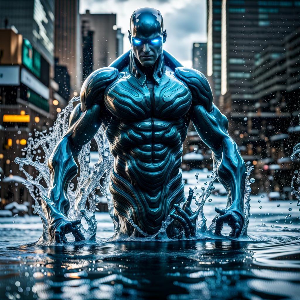 Water elemental superhero
