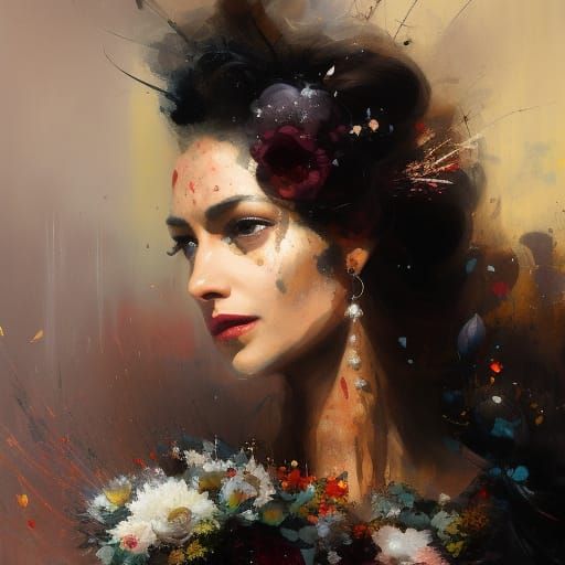 Dulcinea Portrait in Graffiti Art Style