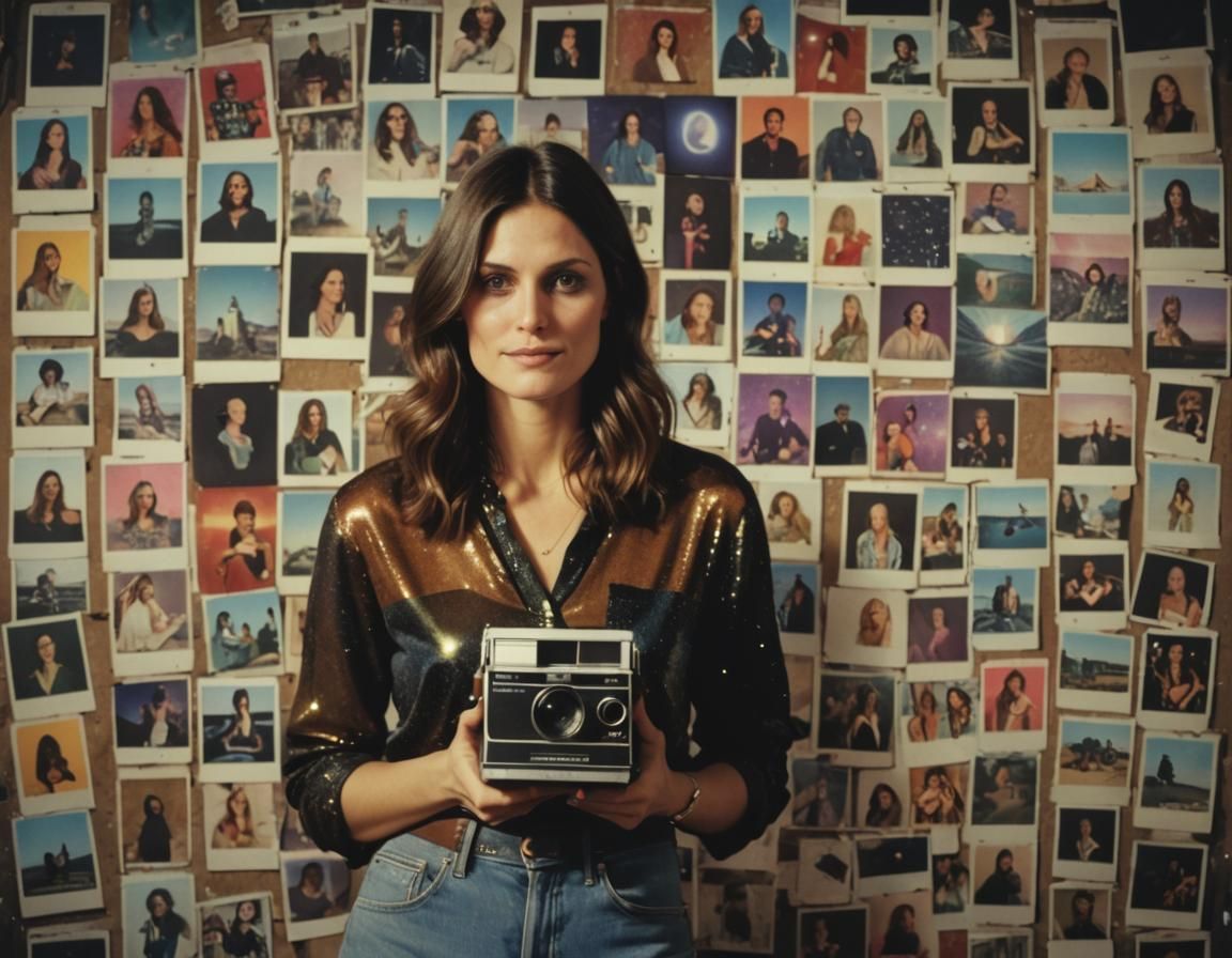 Vintage Photo Shoot: Holographic Portrait by Amaringo