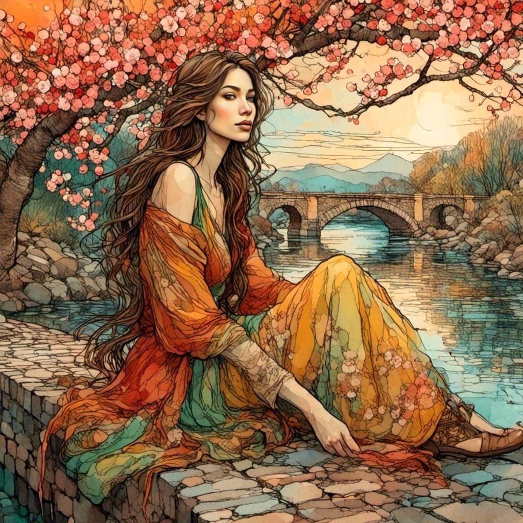 <lora:Ink Paint:1.0>