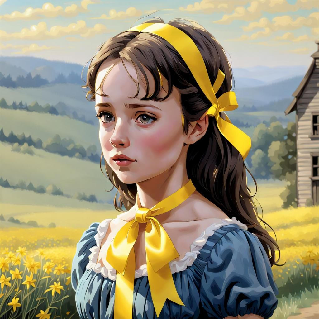 Cavalryman with Yellow Ribbon, 19th Century Portrait