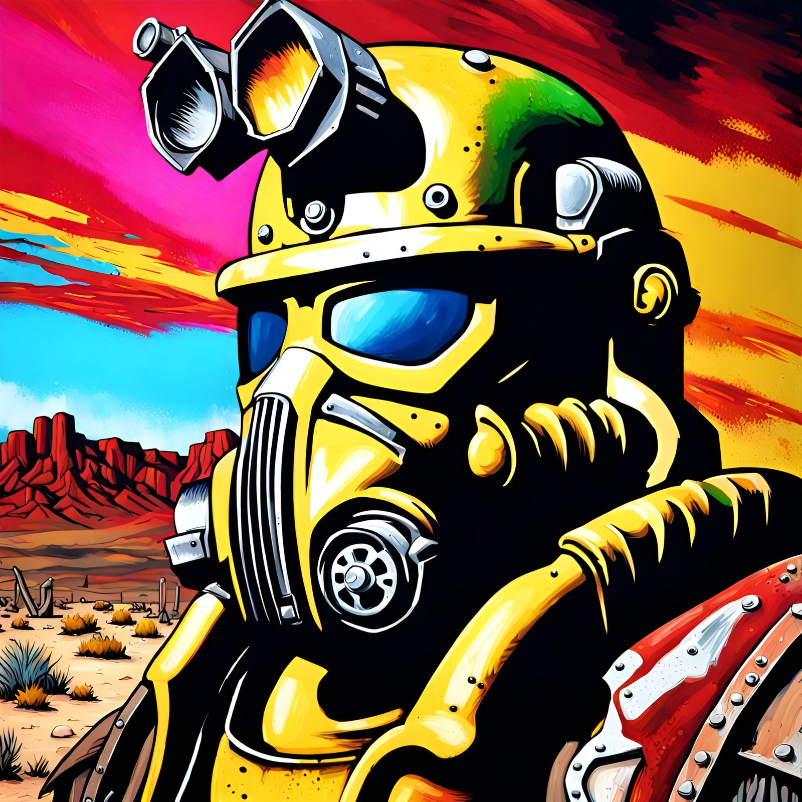 Fallout New Vegas Graffiti Art in Unreal Engine