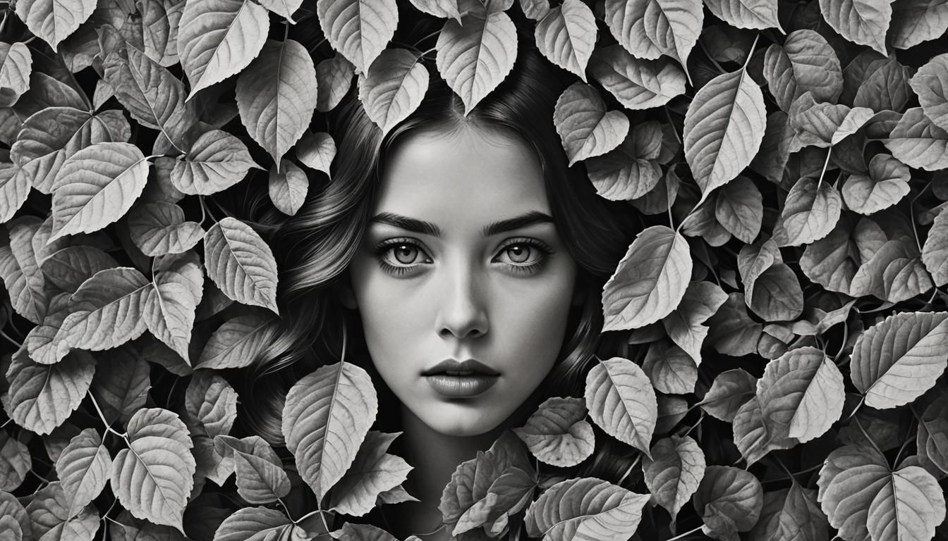 Vintage-Style Black and White Portrait Photography