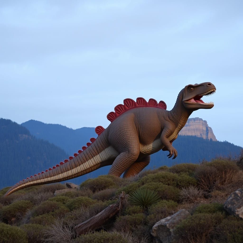 Prehistoric Giant Roams Modern Landscape