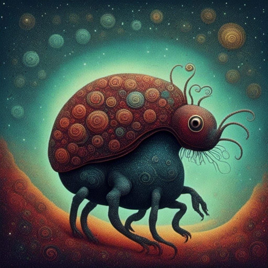 Abstract Alien Soft Glow Design