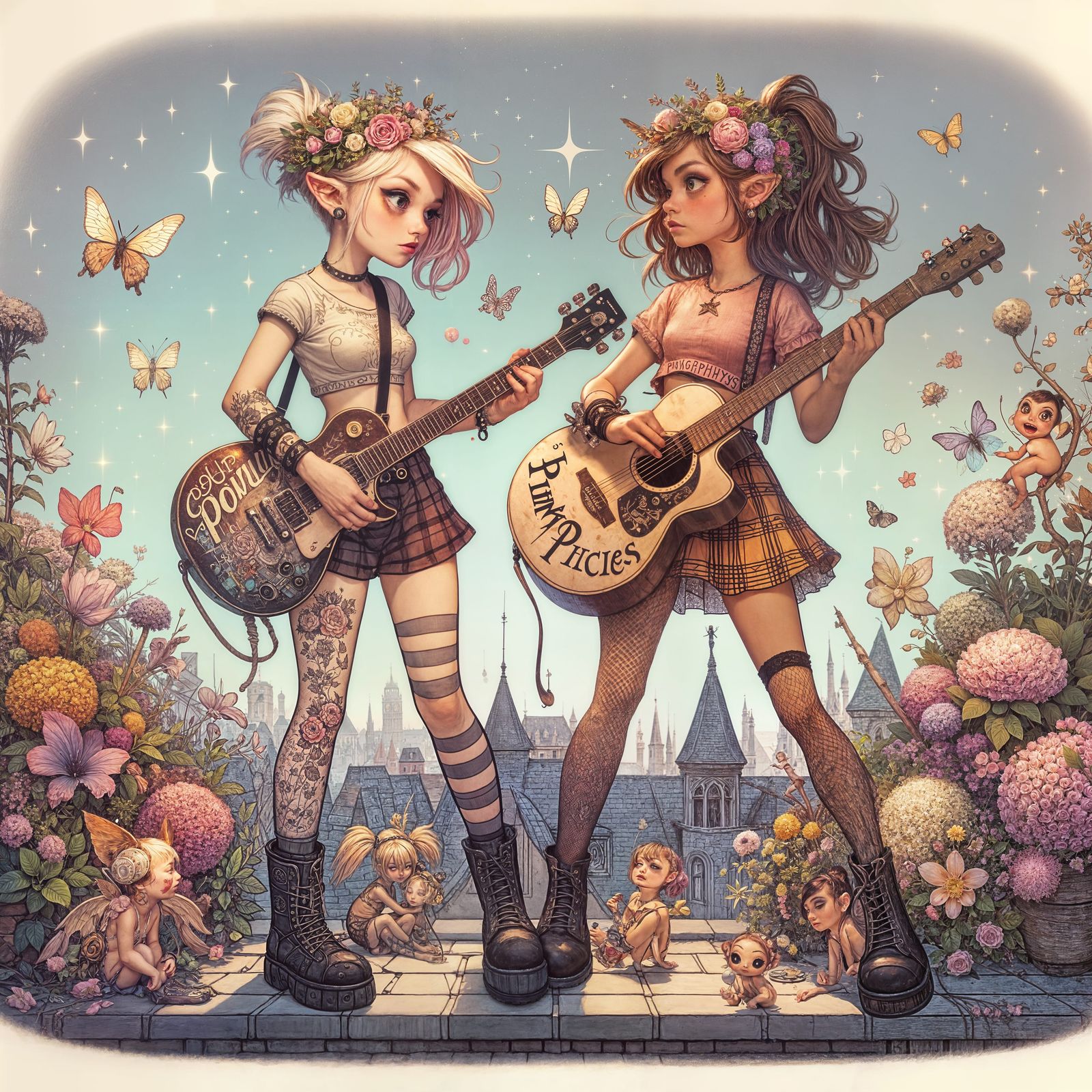 Punky Pixies Album Cover Art