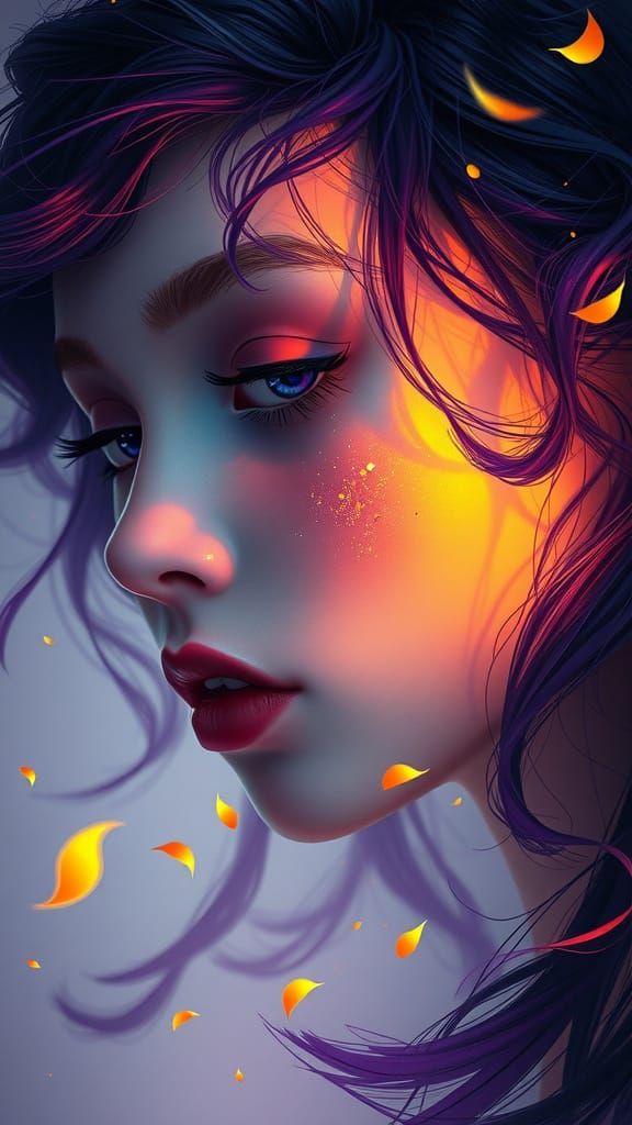 Luminescent Soul in Dreamlike Ambiance: A Digital Artwork