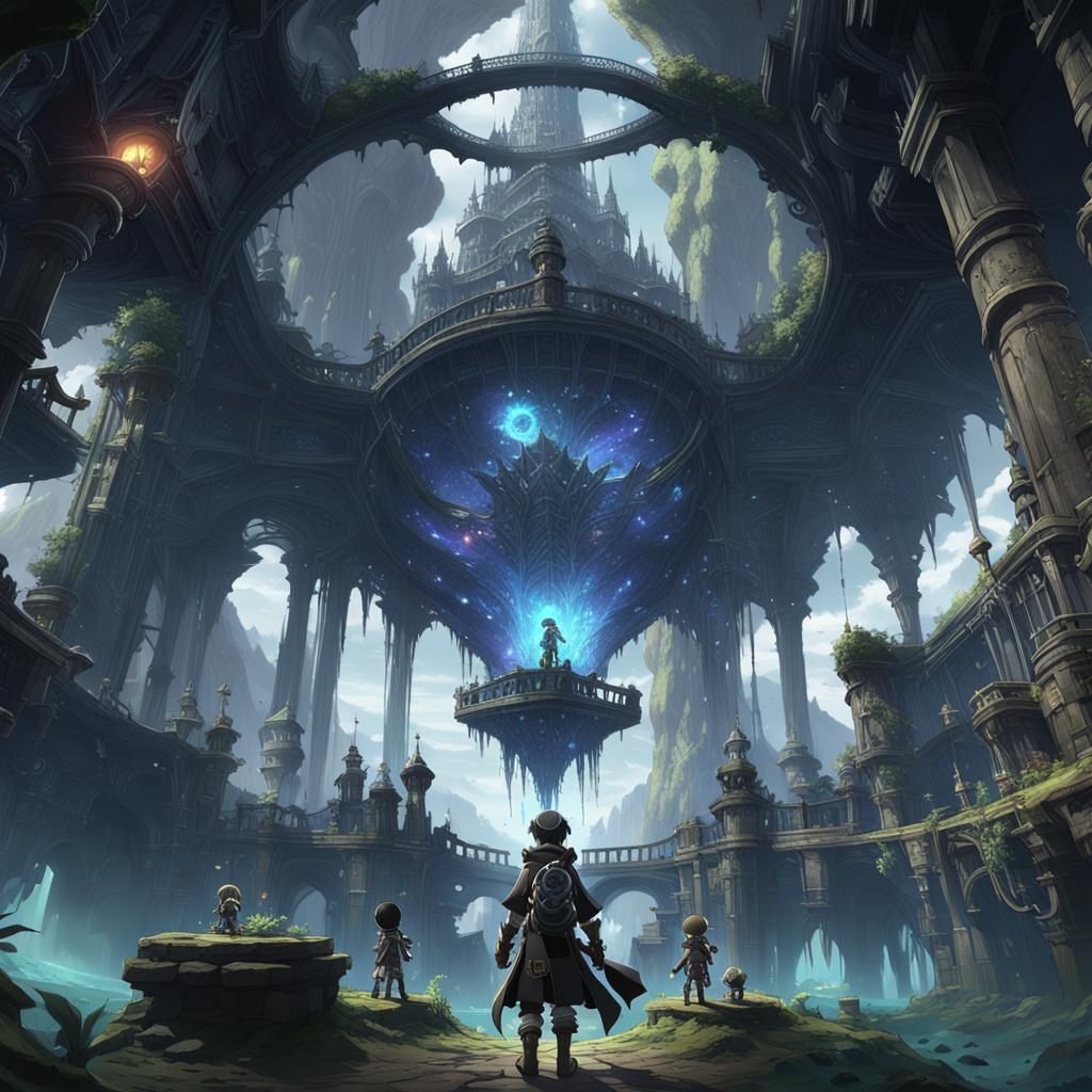 Anime Encounter: Detailed Matte Painting in 8K