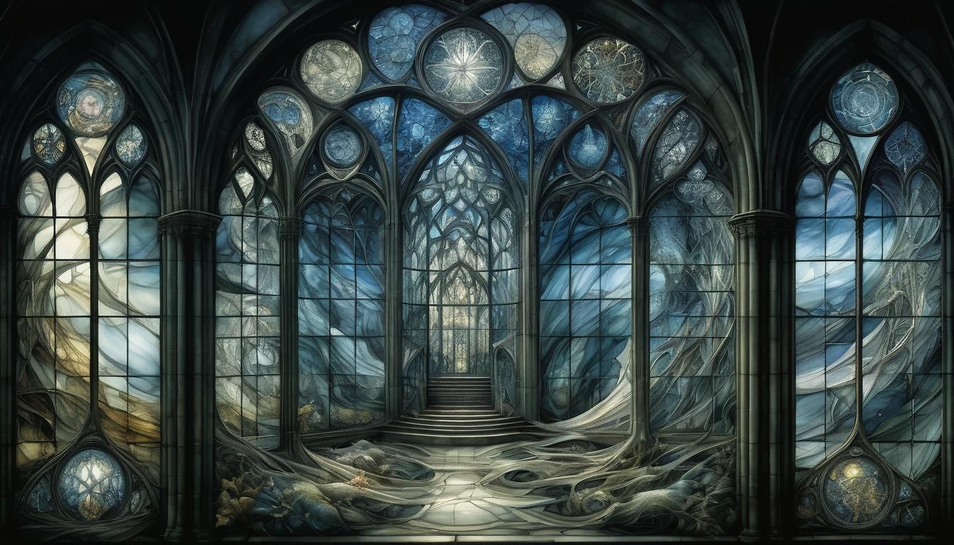 Stained Glass Fractal: Infinite Consciousness