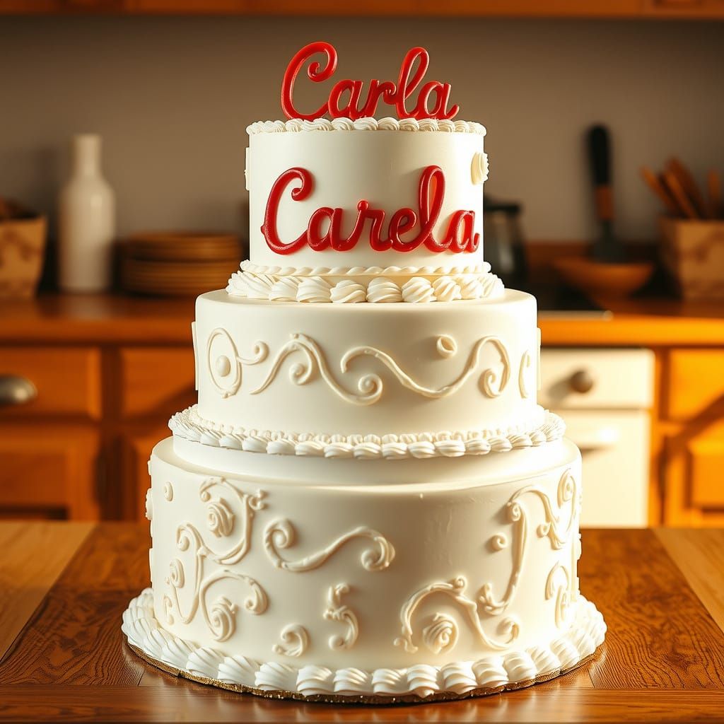 Majestic Birthday Cake in Whimsical Style