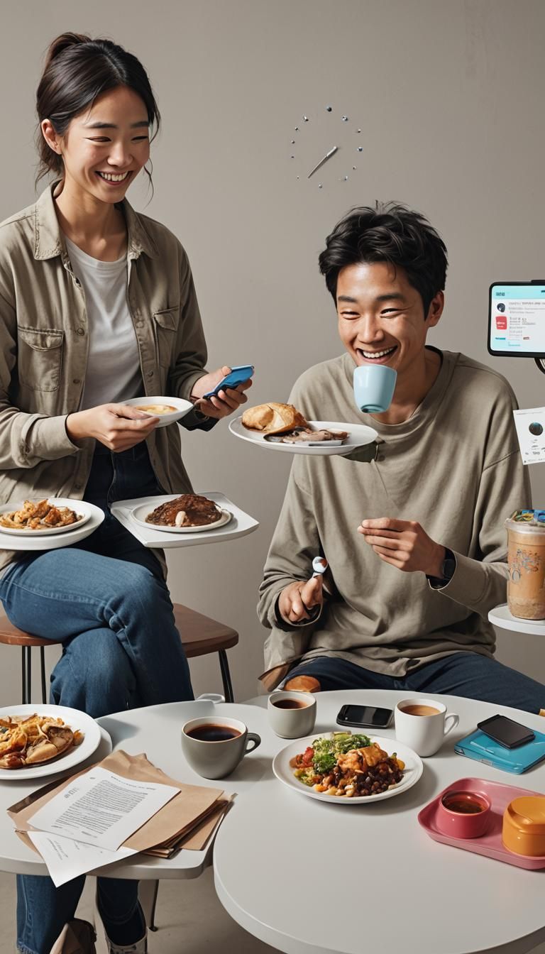 Split-Screen Concept Art: Drained vs. Energized