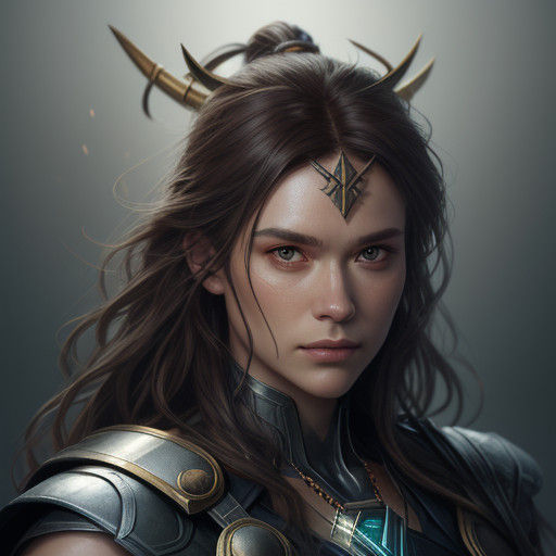 Thor's Hammer Necklace Concept Art in Triadic Colors