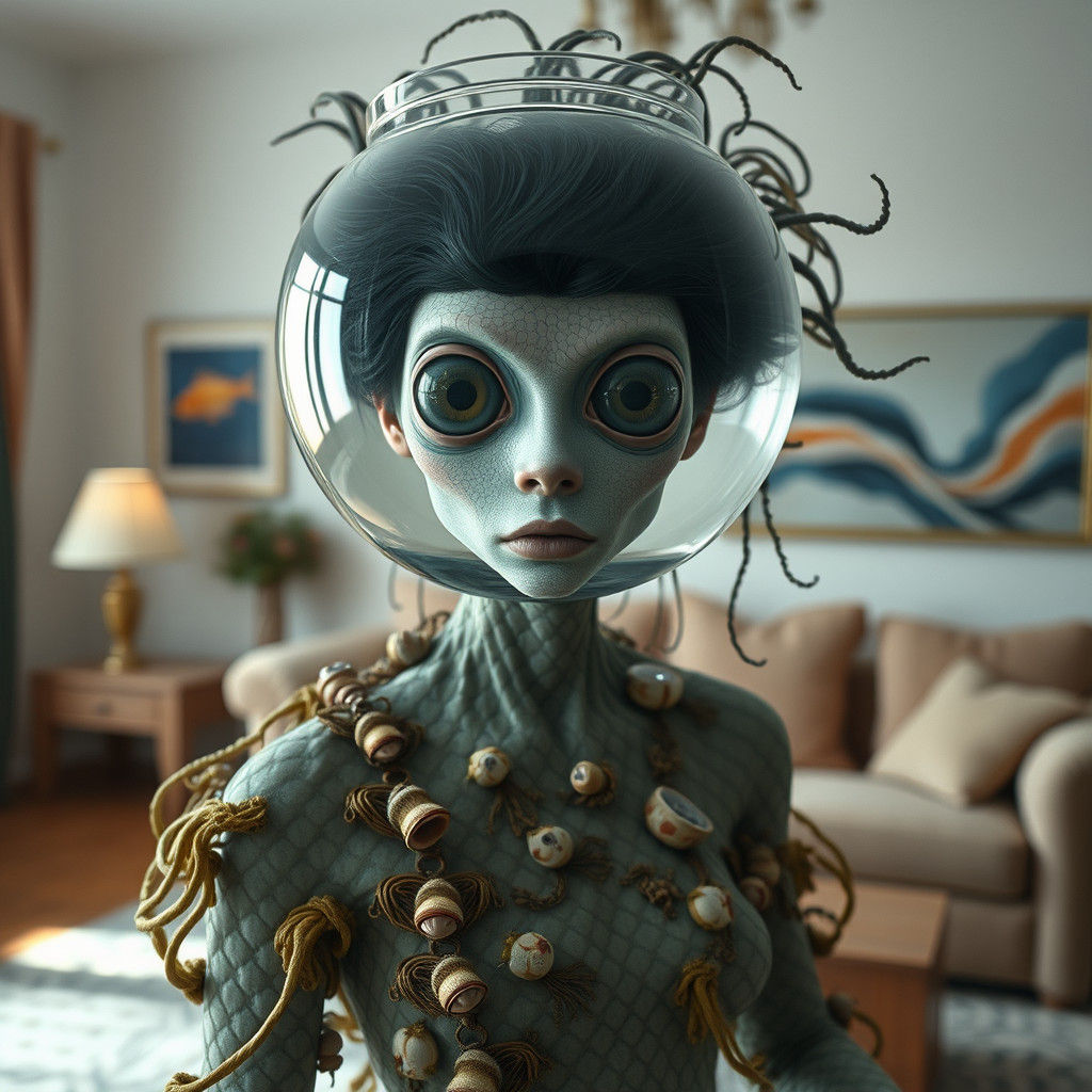 Scaled Humanoid in Fishbowl: Maya Hansen Style