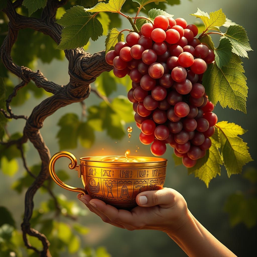 Majestic Vine in Ancient Egyptian Setting